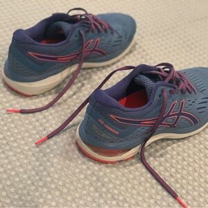 Asics blue and pink active shoes